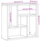 vidaXL Wall Shelf Artisan Oak 45x16x45 cm Engineered Wood