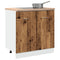 vidaXL Sink Bottom Cabinet Lyon Old Wood 80x46x81.5 cm Engineered Wood