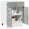 vidaXL Drawer Bottom Cabinet Lyon Concrete Grey 60x46x81.5 cm Engineered Wood