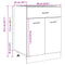 vidaXL Drawer Bottom Cabinet Lyon Old Wood 60x46x81.5 cm Engineered Wood