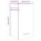 vidaXL Hanging Cabinet Lyon Concrete Grey 30x31x60 cm Engineered Wood