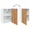vidaXL Hanging Cabinet Lyon Artisan Oak 40x31x60 cm Engineered Wood