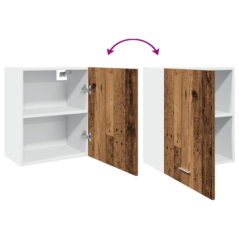 vidaXL Hanging Cabinet Lyon Old Wood 50x31x60 cm Engineered Wood