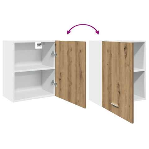 vidaXL Hanging Cabinet Lyon Artisan Oak 50x31x60 cm Engineered Wood