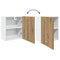 vidaXL Hanging Cabinet Lyon Artisan Oak 50x31x60 cm Engineered Wood