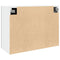 vidaXL Hanging Cabinet Lyon Concrete Grey 80x31x60 cm Engineered Wood