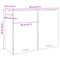 vidaXL Hanging Cabinet Lyon Concrete Grey 80x31x60 cm Engineered Wood