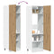 vidaXL Refrigerator Cabinet Lyon Artisan Oak 60x57x207 cm Engineered Wood