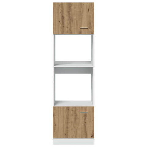 vidaXL Microwave Cabinet Lyon Artisan Oak 60x57x207 cm Engineered Wood