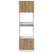 vidaXL Microwave Cabinet Lyon Artisan Oak 60x57x207 cm Engineered Wood