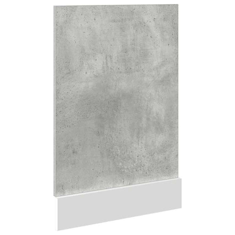 vidaXL Dishwasher Panel Lyon Concrete Grey 45x3x67 cm