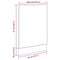 vidaXL Dishwasher Panel Lyon Concrete Grey 45x3x67 cm