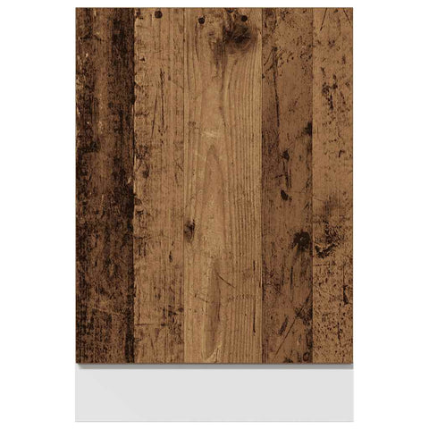 vidaXL Dishwasher Panel Lyon Old Wood 45x3x67 cm Engineered Wood