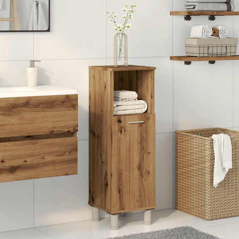 vidaXL Bathroom Cabinet Artisan Oak 30x30x95 cm Engineered Wood