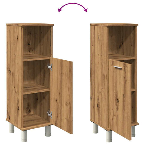 vidaXL Bathroom Cabinet Artisan Oak 30x30x95 cm Engineered Wood