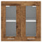 vidaXL Kitchen Wall Cabinet Lyon with Glass Door Old Wood 60x31x60 cm