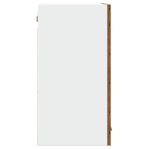 vidaXL Kitchen Wall Cabinet Lyon with Glass Door Old Wood 60x31x60 cm