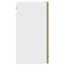 vidaXL Kitchen Wall Cabinet Lyon with Glass Door Artisan Oak 60x31x60 cm