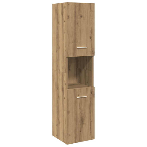 vidaXL Bathroom Hanging Cabinet Artisian Oak 30x30x130 cm Engineered Wood
