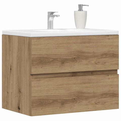 vidaXL Bathroom Cabinet Artisan Oak 60x38.5x45 cm Engineered Wood