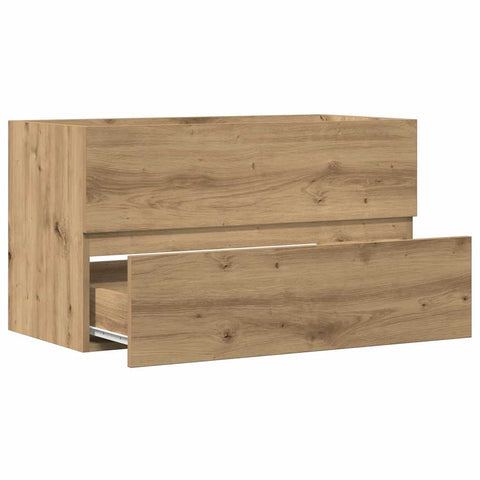 vidaXL Bathroom Hanging Cabinet Artisian Oak 80x38.5x45 cm Engineered Wood