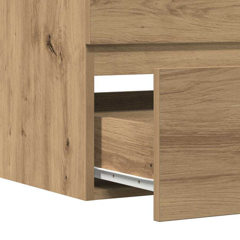 vidaXL Bathroom Hanging Cabinet Artisian Oak 80x38.5x45 cm Engineered Wood