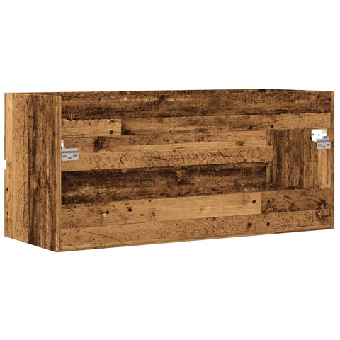 vidaXL Sink Cabinet Old Wood 100x38.5x45 cm Engineered Wood