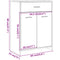 vidaXL Bathroom Cabinet Old Wood 60x33x80 cm Engineered Wood