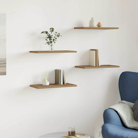 vidaXL Wall Shelves 4 pcs Artisan Oak 40x20x1.5 cm Engineered Wood