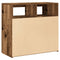vidaXL Sideboard with LED Lights Old Wood 80x35x75 cm Engineered Wood