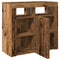 vidaXL Sideboard with LED Lights Old Wood 80x35x75 cm Engineered Wood