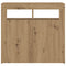vidaXL Sideboard with LED Lights Artisan Oak 80x35x75 cm Engineered Wood