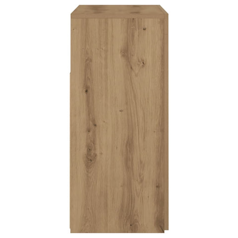 vidaXL Sideboard with LED Lights Artisan Oak 80x35x75 cm Engineered Wood