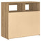 vidaXL Sideboard with LED Lights Artisan Oak 80x35x75 cm Engineered Wood