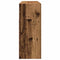 vidaXL Sideboard with LED Lights Old Wood 115.5x30x75 cm Engineered Wood
