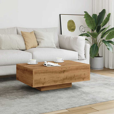 vidaXL Coffee Table Artisan Oak 85x55x31 cm Engineered Wood