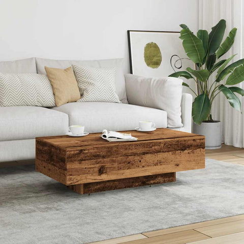 vidaXL Coffee Table Old Wood 100x49.5x31 cm Engineered Wood