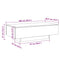 vidaXL Coffee Table Artisan Oak 100x49.5x31 cm Engineered Wood