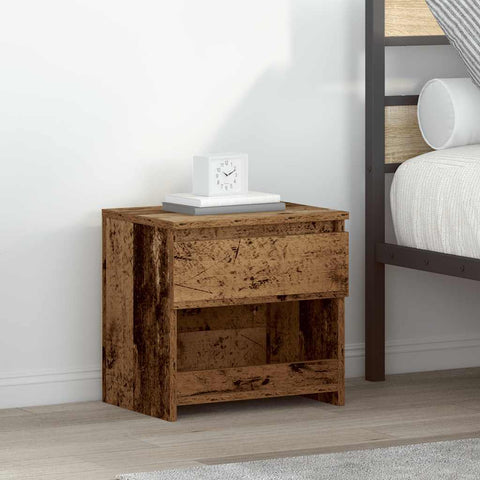 vidaXL Bedside Cabinets 2 pcs Old Wood 40x30x39 cm Engineered Wood