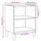 vidaXL Bedside Cabinets 2 pcs Old Wood 40x30x50 cm Engineered Wood