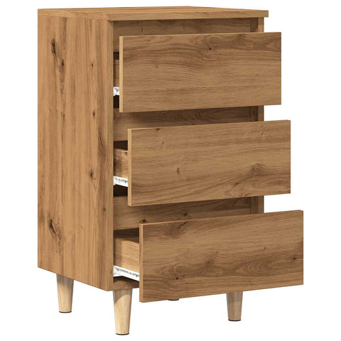 vidaXL Bedside Cabinet Artisan Oak 40x35x69 cm Engineered Wood