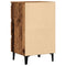 vidaXL Bed Cabinet with Metal Legs Old Wood 40x35x69 cm