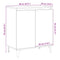 vidaXL Sideboard Old Wood 60x35x70 cm Engineered Wood