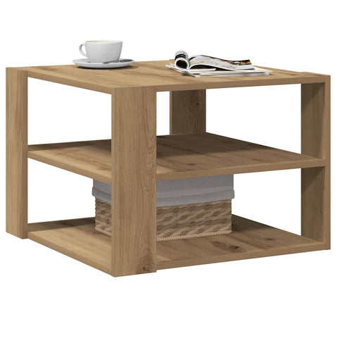 vidaXL Coffee Table Artisan Oak 58x58x40 cm Engineered Wood