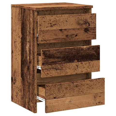 vidaXL Bedside Cabinets 2 pcs Old Wood 40x35x62.5 cm Engineered Wood