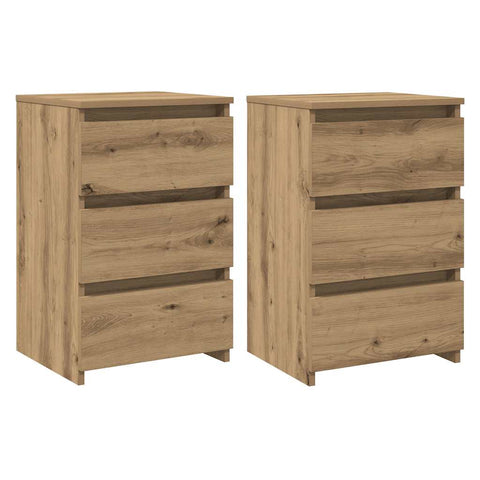 vidaXL Bedside Cabinets 2 pcs Artisan Oak 40x35x62.5 cm Engineered Wood