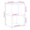vidaXL Bedside Cabinet Old Wood 35x35x55 cm Engineered Wood