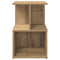 vidaXL Bedside Cabinet Artisan Oak 35x35x55 cm Engineered Wood