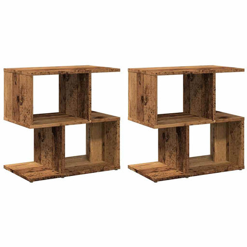 vidaXL Bedside Cabinets 2 pcs Old Wood 50x30x51.5 cm Engineered Wood