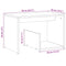 vidaXL Side Table Old Wood 59x36x38 cm Engineered Wood